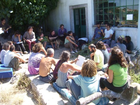 Outside classroom learning plant propagation