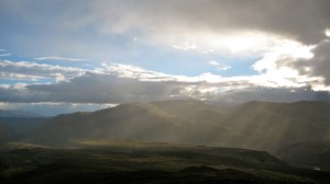 Looking back at the land known as Ranquilco, Nequen Province, Argentina